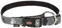 Silver Reflect collar, M–L: 35–55 cm/20 mm, black/silver grey     