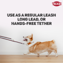 Trixie Cavo adjustable lead, L–XL: 2.00 m/ø 18 mm, sangria/petrol