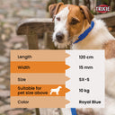 Premium Leash, XS-S: 1.2 m/15 mm, royal blue