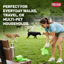Trixie Dog poop bags, lemon scent, 4 rolls of 20 bags, Yellow