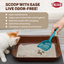 Trixie Litter Scoop with Dirt Bags, for clumping litter, 20 bags  38 cms M