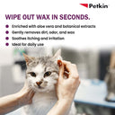 Petkin Jumbo Earwipes 80 Wipes