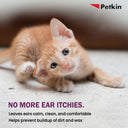 Petkin Jumbo Earwipes 80 Wipes