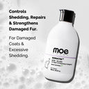 Moe Puppy Keratin Plus Pet Shampoo for Repair and Strengthening Damaged Fur| Natural Pet Shampoo Made with Plant Based Ingredients | Sulfate & Paraben Free, pH Balanced for Pets (300 ML)