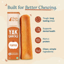 Zazu & Co Pumpkin Himalayan Yak Chew for Dogs | Long-Lasting Natural Chew | High-Protein, Gluten-Free & Grain-Free | No Preservatives