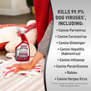 Nature's Miracle Advanced Platinum Stain & Odour Remover & Virus Disinfectant for Dogs – 946 ml | Kills 99.9% of Dog Viruses | No Rinsing Required