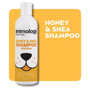 Animology Essentials Honey & Shea Shampoo for Dogs – 250 ml | Mild, Deodorising & Conditioning | Suitable from 6 Weeks