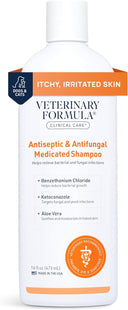 Veterinary Formula Clinical Care Antiseptic & Antifungal Medicated Shampoo for Dogs & Cats | Paraben, Dye & Soap-Free | 473 ml
