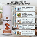 Aromatree Freeze'em Tick Remover Spray – 120 ml | Instant Freezing Action | Non-Toxic & Insecticide-Free | For Dogs & Cats