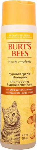 Burt's Bees Hypoallergenic Cat Shampoo | Shea Butter & Honey | pH-Balanced | Fragrance-Free | 296 ml