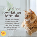 Burt's Bees Hypoallergenic Cat Shampoo | Shea Butter & Honey | pH-Balanced | Fragrance-Free | 296 ml