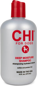CHI for Dogs Deep Moisture Shampoo | Ionic Technology | Sulfate & Paraben Free | pH Balanced | For Dogs & Puppies | 473 ml