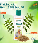 Himalaya Erina Coat Cleanser for Dogs & Cats - 200 ml | Anti-Dandruff Shampoo with Neem & Eucalyptus