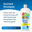 Pet-Ag Fresh 'n Clean Oatmeal 'n Baking Soda Shampoo for Dogs – 18 oz | Tropical Fresh Scent | Colloidal Oatmeal, Baking Soda & Aloe Vera | Scent Lasts Up to 2 Weeks