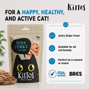 Kittos Purr-Fect Tuna Jerky Strips Cat Treats – 35 g | High Protein