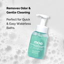 Moe Foam Wash Dry Shampoo for Cats & Kittens – 300 ml | No-Rinse, Waterless Formula with Aloe Vera & Oatmeal