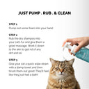 Moe Foam Wash Dry Shampoo for Cats & Kittens – 300 ml | No-Rinse, Waterless Formula with Aloe Vera & Oatmeal