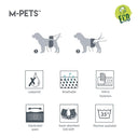 M-Pets Washable Male Dog Diapers – XX-Large | Waist 73.6–86.3 cm | Reusable, Leakproof & Breathable Belly Bands