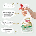 Nature's Miracle Urine Destroyer Plus for Dogs – 946 ml | Enzymatic Formula | Destroys Urine Stains, Yellow Residue & Odours