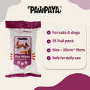 Pawpaya Eye Wipes 25 Wipes, 20 x 18 cm