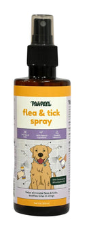 Pawpaya Flea & Tick Control Spray for Dogs – 200 ml | Natural Cedarwood & Lemongrass Formula | Repels Fleas, Ticks & Mosquitoes