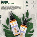 Pawpaya Flea & Tick Control Spray for Dogs – 200 ml | Natural Cedarwood & Lemongrass Formula | Repels Fleas, Ticks & Mosquitoes