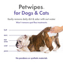 Petkin Plant-Based Pet Wipes – Lavender – 200 Wipes | USDA Certified Biobased Fabric | For Dogs & Cats | No Parabens
