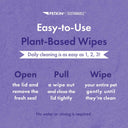 Petkin Plant-Based Pet Wipes – Lavender – 200 Wipes | USDA Certified Biobased Fabric | For Dogs & Cats | No Parabens
