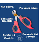 Sage Square Dog Nail Cutter Scissor for Large Dogs, Cats, Puppies & Kittens