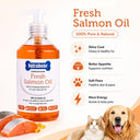 Nutrabone Salmon Oil Supplement for Dogs & Cats – 300 ml | Norwegian Salmon, Omega 3 & 6 | Supports Healthy Skin, Shiny Coat & Immunity