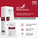 Soft Care PSK Repair System for Dogs & Cats – 50 g | Skin Recovery Lotion for Wounds, Burns & Irritated Skin