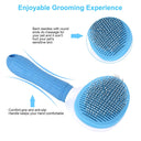 Clean Pets Self Cleaning Slicker Brush for Dogs & Cats | One-Click Hair Removal | Deshedding Brush for Small, Medium & Large Pets