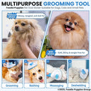 Clean Pets Self Cleaning Slicker Brush for Dogs & Cats | One-Click Hair Removal | Deshedding Brush for Small, Medium & Large Pets