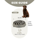 Outward Hound Fun Feeder Yin Yang Slow Bowl for Dogs – Large | Reduces Bloat & Overeating