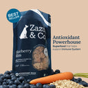 Zazu & Co Blueberry Bliss Natural Dog Treats – 150 g | Human Grade, Gluten-Free, Vegetarian | Slow-Baked | No Preservatives, Salt or Sugar