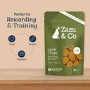 Zazu & Co Lamb Chops Natural Dog Treats – 150 g | Human Grade, High-Protein, Gluten-Free | Slow-Baked | No Preservatives, Salt or Sugar