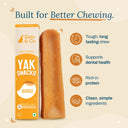 Zazu & Co Mango Himalayan Yak Chew for Dogs | Long-Lasting Natural Chew | High-Protein, Gluten-Free & Grain-Free | No Preservatives