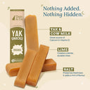 Zazu & Co Original Himalayan Yak Chew for Dogs | Long-Lasting Natural Chew | High-Protein, Gluten-Free & Grain-Free | No Preservatives