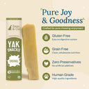 Zazu & Co Original Himalayan Yak Chew for Dogs | Long-Lasting Natural Chew | High-Protein, Gluten-Free & Grain-Free | No Preservatives